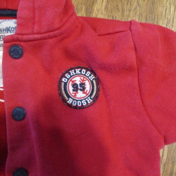 Bundle 3 for $15 - Red snap front baseball style hoodie - Picture 2 of 4